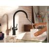 imageMoen 7622EVC CIA Smart Faucet Touchless Pull Down Sprayer Kitchen Faucet with Voice Control and Power Boost Includes Optional Matte Black Accents ChromeMatte Black