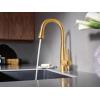imageMoen 7664BG Sleek OneHandle High Arc Pulldown Modern Bar Faucet Brushed Gold