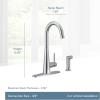 imageMoen 7870SRS Sleek OneHandle High Arc Kitchen Faucet with Side Spray Spot Resist StainlessChrome