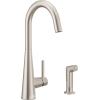 imageMoen 7870SRS Sleek OneHandle High Arc Kitchen Faucet with Side Spray Spot Resist StainlessSpot Resist Stainless