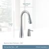 imageMoen 7871BL Sleek OneHandle High Arc Kitchen Faucet with InDeck Handle Matte BlackChrome