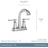 imageMoen 84092SRN Ellicott 4quot Lavatory Faucet Spot Resist Brushed Nickel