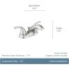 imageMoen 84603 Adler Chrome Two Handle Bathroom Faucet 4 in Centerset 2