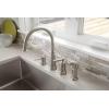 imageMoen 87042SRS Edison Spot Resist Stainless OneHandle High Arc 4hole Kitchen Faucet with Side Sprayer and Soap DispenserFaucet