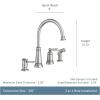 imageMoen 87042SRS Edison Spot Resist Stainless OneHandle High Arc 4hole Kitchen Faucet with Side Sprayer and Soap DispenserFaucet