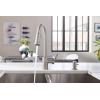 imageMoen 87090MSRS Indi Collection 1 Handle PullDown Kitchen Faucet Spot Resist Stainless Microban