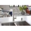 imageMoen 87090MSRS Indi Collection 1 Handle PullDown Kitchen Faucet Spot Resist Stainless Microban