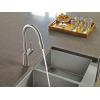 imageMoen Align Spot Resist Stainless Motionsense TwoSensor Touchless OneHandle High Arc Modern Pulldown Kitchen Faucet with Reflex Docking System 7565ESRS