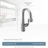 imageMoen Arbor Spot Resist Stainless OneHandle Pulldown Bar Faucet Featuring Reflex Single Hole Kitchen Sink Faucet 5995SRSMatte Black