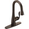 imageMoen Arbor Spot Resist Stainless OneHandle Pulldown Bar Faucet Featuring Reflex Single Hole Kitchen Sink Faucet 5995SRSOil Rubbed Bronze