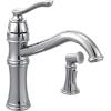 imageMoen Belfield Oil Rubbed Bronze Traditional One Handle High Arc Kitchen Faucet with Side Spray and Optional Deckplate Included 7245ORBChrome