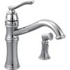 imageMoen Belfield Oil Rubbed Bronze Traditional One Handle High Arc Kitchen Faucet with Side Spray and Optional Deckplate Included 7245ORBChrome
