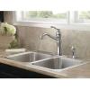 imageMoen Belfield Oil Rubbed Bronze Traditional One Handle High Arc Kitchen Faucet with Side Spray and Optional Deckplate Included 7245ORBOil Rubbed Bronze