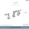 imageMoen Brandtford Brushed Nickel TwoHandle High Arc Widespread Bathroom Sink Faucet for 3Hole Setups with Valve Included TV6620BN