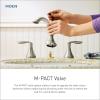 imageMoen Brandtford Brushed Nickel TwoHandle High Arc Widespread Bathroom Sink Faucet for 3Hole Setups with Valve Included TV6620BN