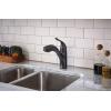 imageMoen Brecklyn Mediterranean Bronze SingleHandle PullOut Sprayer Kitchen Sink Faucet with Power Clean 87557BRBMediterranean Bronze