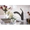 imageMoen Brecklyn Mediterranean Bronze SingleHandle PullOut Sprayer Kitchen Sink Faucet with Power Clean 87557BRBMediterranean Bronze