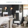 imageMoen Brecklyn Spot Resist Brushed Nickel Two Handle Centerset Lavatory Faucet 3Hole Bathroom Sink Faucet 84162SRN