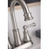 imageMoen Brecklyn Spot Resist Brushed Nickel Two Handle Centerset Lavatory Faucet 3Hole Bathroom Sink Faucet 84162SRN