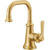 imageMoen Brushed Gold Colinet OneHandle Single Hole Traditional Bathroom Sink Faucet S44101BG