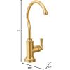 imageMoen Brushed Gold Sip Traditional Cold Water Kitchen Beverage Faucet with Optional Filtration System S5510BG