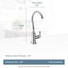imageMoen Brushed Gold Sip Traditional Cold Water Kitchen Beverage Faucet with Optional Filtration System S5510BG