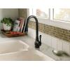 imageMoen CA87003BRB Single Handle Kitchen Faucet with Pullout Spray from the Anabelle Collection Mediterranean Bronze