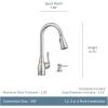 imageMoen CA87003BRB Single Handle Kitchen Faucet with Pullout Spray from the Anabelle Collection Mediterranean Bronze