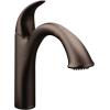 imageMoen Camerist OilRubbed Bronze OneHandle Single Hole Kitchen Faucet with Pullout Spout Bathroom Sink has Deck Plate for ThreeHole Countertop Drain Trim Included 7545ORBOil Rubbed Bronze