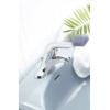imageMoen Chateau Chrome OneHandle LowArc Centerset Bathroom Sink Faucet with Drain Assembly L4621Brushed Chrome