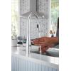 imageMoen Essie Mediterranean Bronze MotionSense Wave OneHandle Touchless Kitchen Faucet with Pulldown Sprayer and Soap Dispenser 87014EWBRBChrome