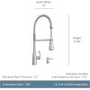 imageMoen Essie Mediterranean Bronze MotionSense Wave OneHandle Touchless Kitchen Faucet with Pulldown Sprayer and Soap Dispenser 87014EWBRBChrome