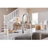 imageMoen Essie Mediterranean Bronze MotionSense Wave OneHandle Touchless Kitchen Faucet with Pulldown Sprayer and Soap Dispenser 87014EWBRBChrome
