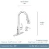 imageMoen Essie Mediterranean Bronze MotionSense Wave OneHandle Touchless Kitchen Faucet with Pulldown Sprayer and Soap Dispenser 87014EWBRBMatte Black