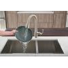 imageMoen Essie Mediterranean Bronze MotionSense Wave OneHandle Touchless Kitchen Faucet with Pulldown Sprayer and Soap Dispenser 87014EWBRBSpot Resist Stainless