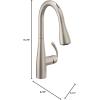 imageMoen Essie Mediterranean Bronze MotionSense Wave OneHandle Touchless Kitchen Faucet with Pulldown Sprayer and Soap Dispenser 87014EWBRBSpot Resist Stainless