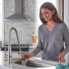 imageMoen Essie Mediterranean Bronze MotionSense Wave OneHandle Touchless Kitchen Faucet with Pulldown Sprayer and Soap Dispenser 87014EWBRBSpot Resist Stainless