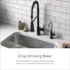 imageMoen F7620SRS SIP OneHandle High Arc Beverage Faucet Stainless SteelMatte Black