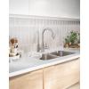 imageMoen Genta LX Motionsense Wave Sensor Touchless Chrome OneHandle High Arc Pulldown Modern Kitchen Faucet Featuring Power Clean 7882EWCChrome