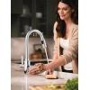 imageMoen Genta LX Motionsense Wave Sensor Touchless Chrome OneHandle High Arc Pulldown Modern Kitchen Faucet Featuring Power Clean 7882EWCChrome