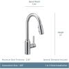 imageMoen Genta LX Motionsense Wave Sensor Touchless Chrome OneHandle High Arc Pulldown Modern Kitchen Faucet Featuring Power Clean 7882EWCChrome