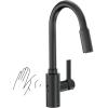 imageMoen Genta LX Motionsense Wave Sensor Touchless Chrome OneHandle High Arc Pulldown Modern Kitchen Faucet Featuring Power Clean 7882EWCMatte Black