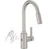 imageMoen Genta LX Motionsense Wave Sensor Touchless Chrome OneHandle High Arc Pulldown Modern Kitchen Faucet Featuring Power Clean 7882EWCSpot Resist Stainless