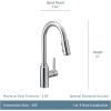 imageMoen Genta LX Motionsense Wave Sensor Touchless Chrome OneHandle High Arc Pulldown Modern Kitchen Faucet Featuring Power Clean 7882EWCSpot Resist Stainless