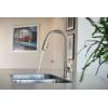 imageMoen Genta LX Motionsense Wave Sensor Touchless Chrome OneHandle High Arc Pulldown Modern Kitchen Faucet Featuring Power Clean 7882EWCSpot Resist Stainless