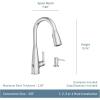 imageMoen Haelyn Matte Black SingleHandle PullDown Sprayer Kitchen Faucet Featuring Power Boost for a Faster Clean Soap Dispenser Included 87627BLChrome
