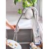 imageMoen Haelyn Matte Black SingleHandle PullDown Sprayer Kitchen Faucet Featuring Power Boost for a Faster Clean Soap Dispenser Included 87627BLChrome