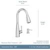 imageMoen Haelyn Matte Black SingleHandle PullDown Sprayer Kitchen Faucet Featuring Power Boost for a Faster Clean Soap Dispenser Included 87627BLMatte Black
