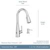 imageMoen Haelyn Matte Black SingleHandle PullDown Sprayer Kitchen Faucet Featuring Power Boost for a Faster Clean Soap Dispenser Included 87627BLSpot Resist Stainless