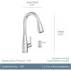imageMoen Haelyn Matte Black SingleHandle PullDown Sprayer Kitchen Faucet Featuring Power Boost for a Faster Clean Soap Dispenser Included 87627BLSpot Resist Stainless
